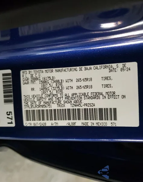 2024 Toyota Tacoma Double Cab из США, поврежденный, VIN 3TMLB5JN3RM056751